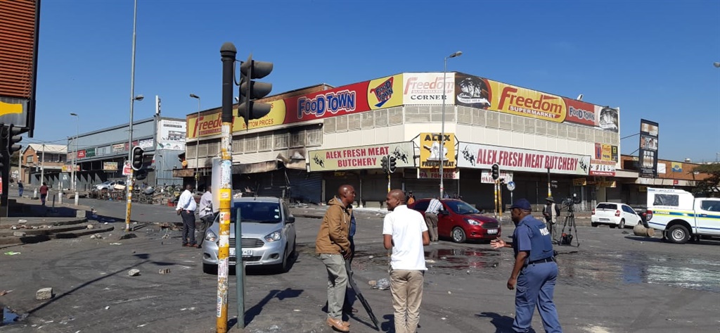 The aftermath of the looting and protests around Gauteng. Photo: Trevor Kunene.
