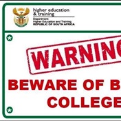 Matrics warned about fake institutions!  