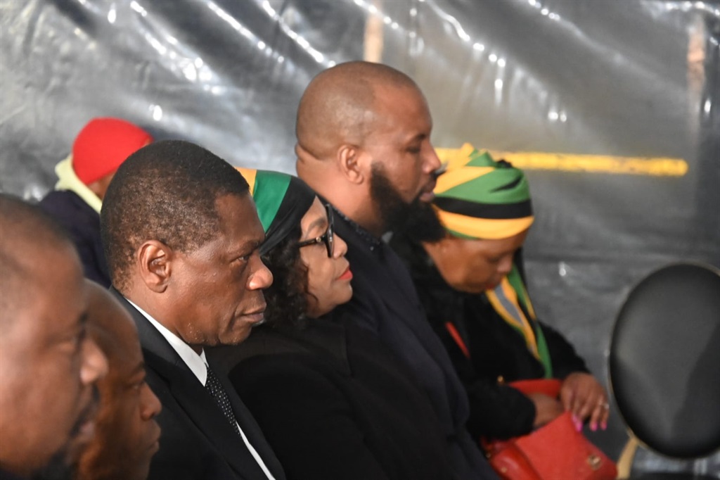 ANC deputy president Paul Mashatile (third from left) led an ANC delegation to the Buthelezi family. Photo by Jabulani Langa