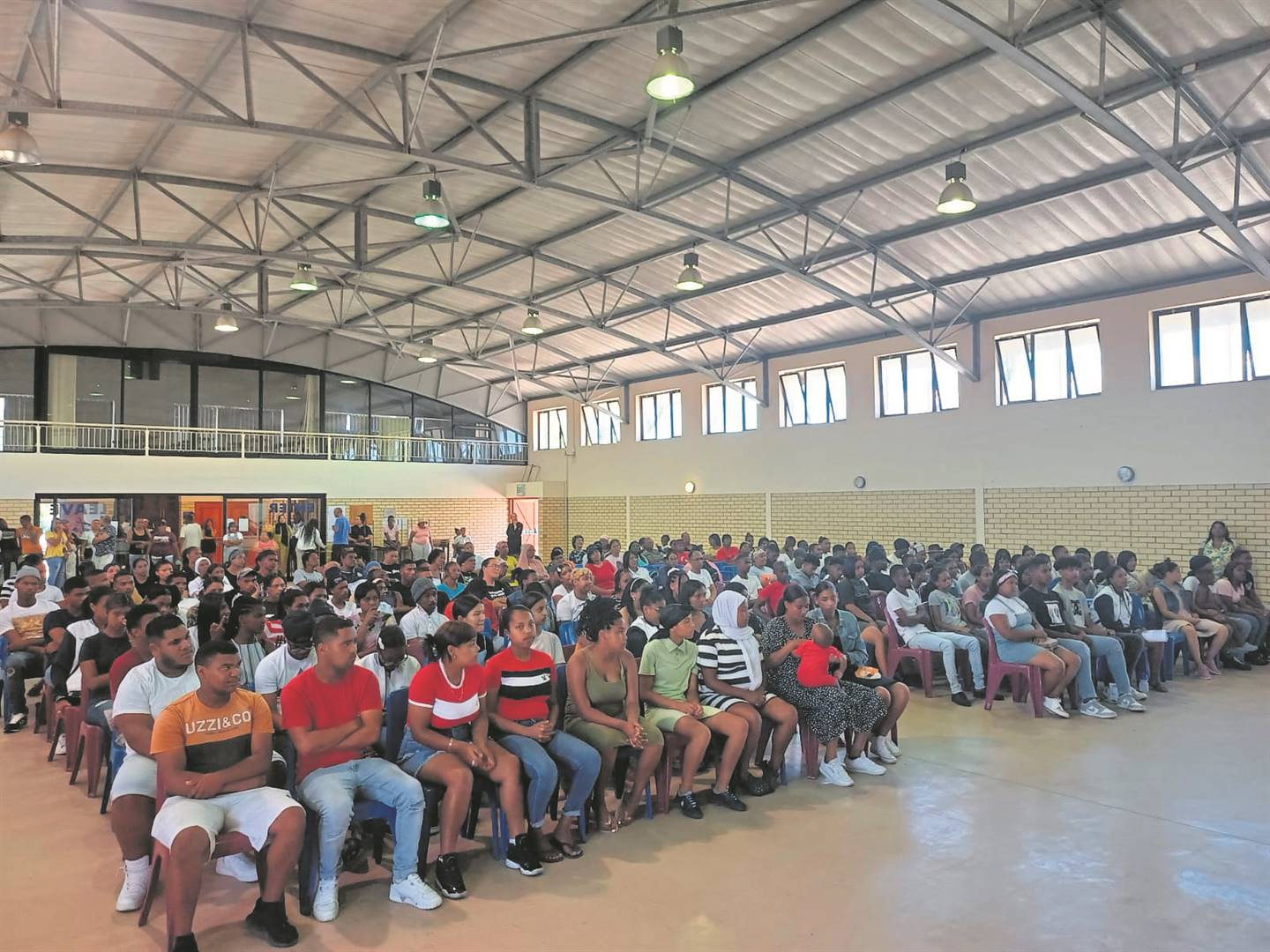 The class of 2023 matriculants at Lavender Hill High waited in anticipation for their results on Friday 19 January. PHOTO: Supplied