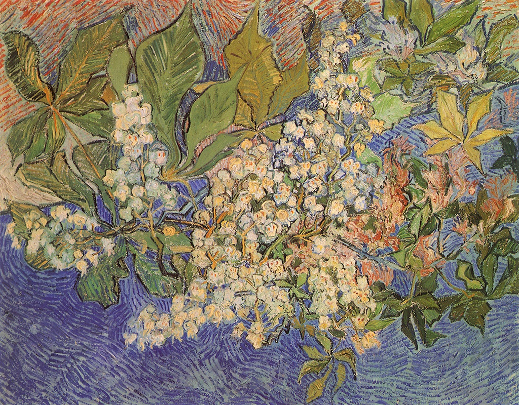 Blossoming Chestnut Branches, Van Gogh, Vincent Wi