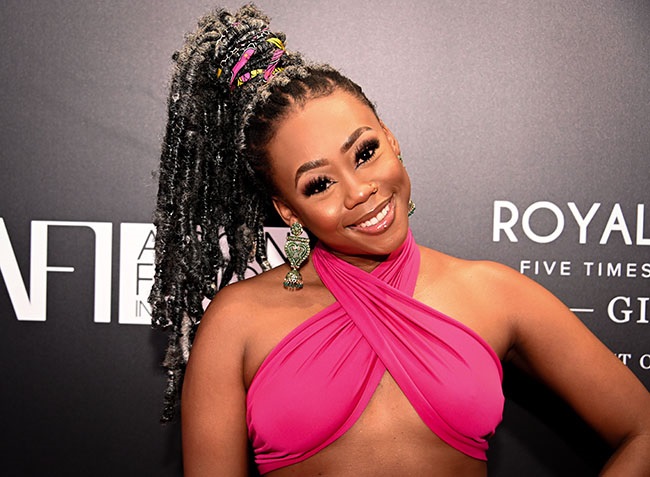 Bontle Modiselle at the Royal Flush AFI Fashion Week official opening party at Daytona at Melrose Arch on 17 November 2022 in Johannesburg.