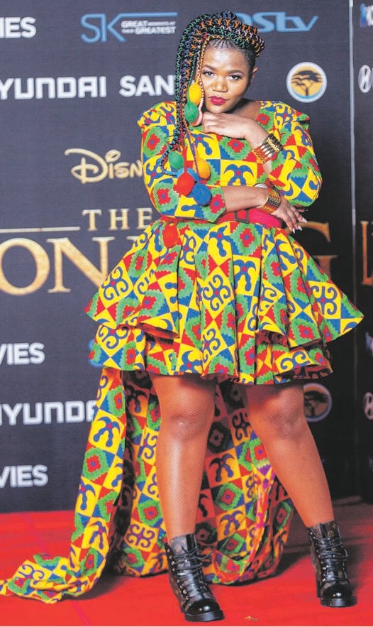 Busiswa at The Lion King premiere in happier times. Picture: File