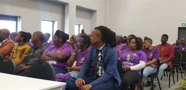 <p><em>African Content Movement (ACM) supporters at the judicial commission of inquiry into state capture, to support Hlaudi Motsoeneng. (Jeanette Chabalala/News24)</em></p>
