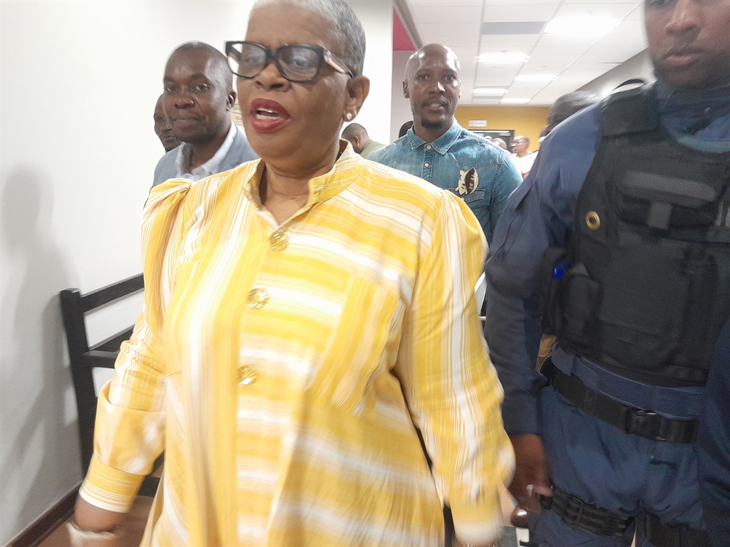 Ex-eThekwini mayor Zandile Gumede, who appeared in the Durban High Court on Monday, 16 October.  Photo by Mbali Dlungwana 
