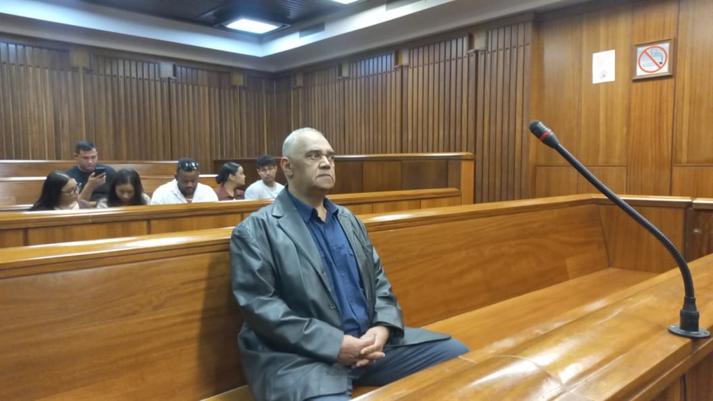 Colin Kannemeyer is seen in the Eastern Cape High Court in Gqeberha. (Candice Bezuidenhout/News24)