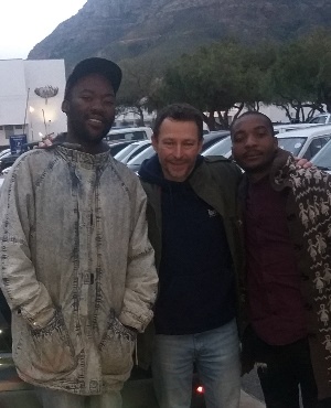Craig Barrowman, Lehlohonolo Sesedinyane and Peaceful Ndlangamandla. (Photo: Facebook/Craig Barrowman) 