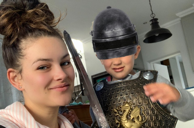 Rolene Strauss and her son Charl (Photo: Instagram) 