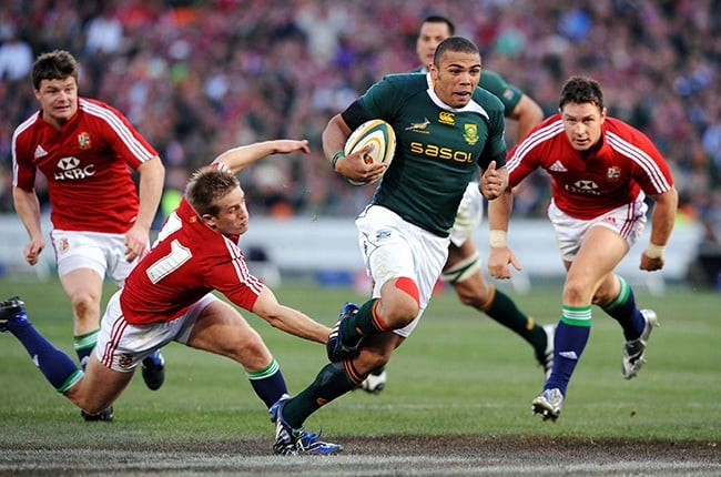 Bryan Habana at Loftus against the Lions in 2009 (Gallo)