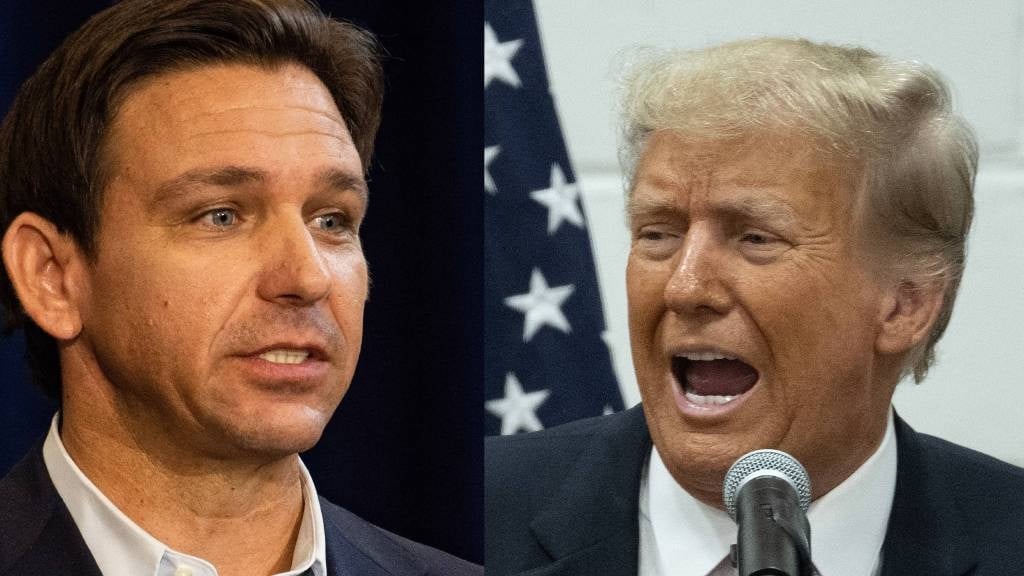 Donald Trump and Ron DeSantis.