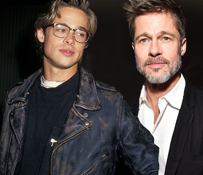 Brad Pitt in 1988 versus 2018. (Photos: Getty Images)