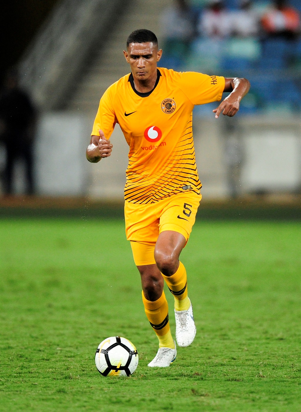 Mario Booysen of Kaizer Chiefs FC during the CAF Confederations Cup 2018/19 game between Kaizer Chiefs and Elgeco Plus at Moses Mabhida Stadium, Durban on 15 December 2018