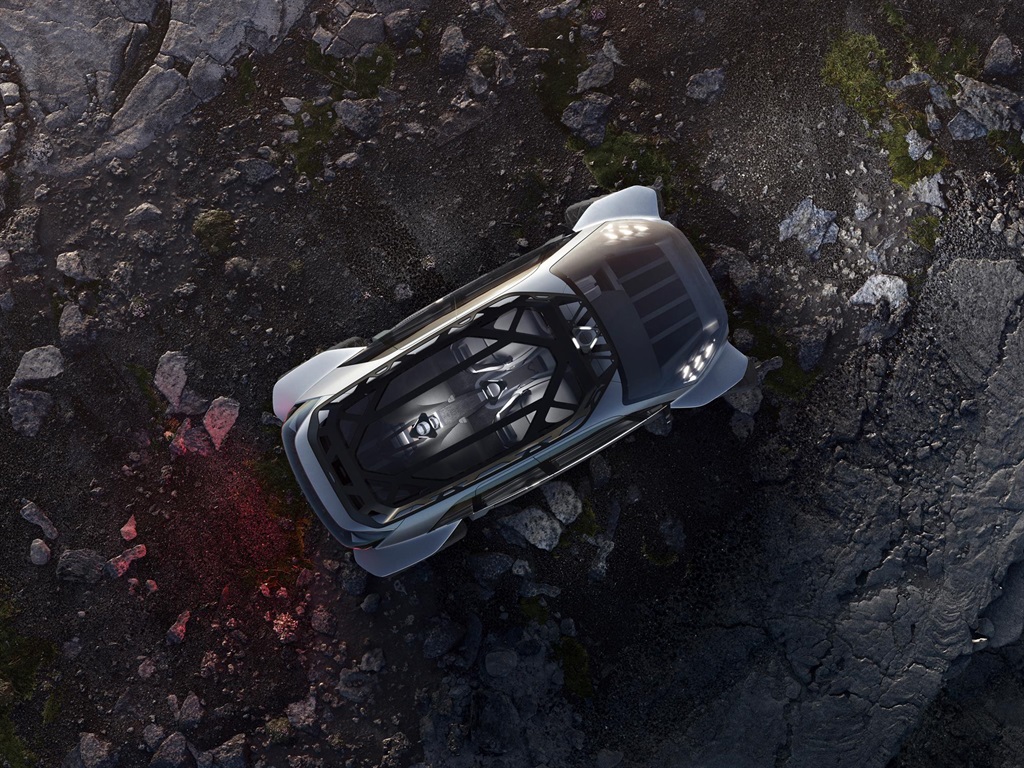 Audi created an autonomous off-roader that uses flying drones to