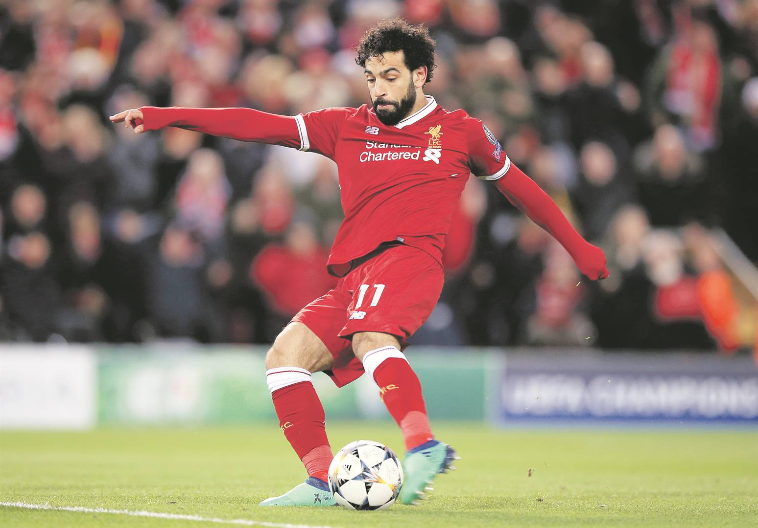 Liverpool's Mohamed Salah poses the biggest threat to Manchester United. Picture: pa images