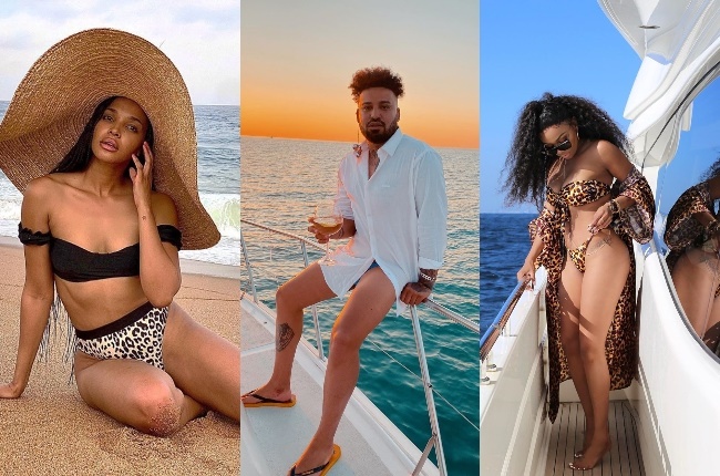 Liesl Laurie, Robin Pieters and Bonang Matheba are all ready for summer. (Photo: Instagram) 