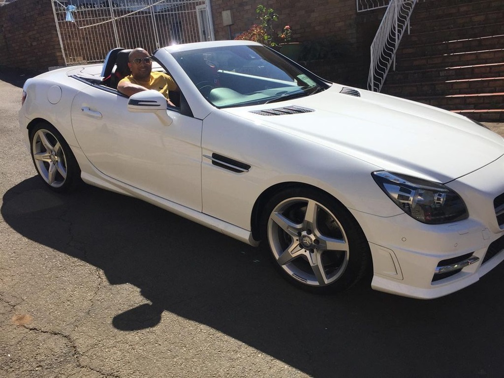 Bryce Moon drove the Mercedes Benz SLK during his 