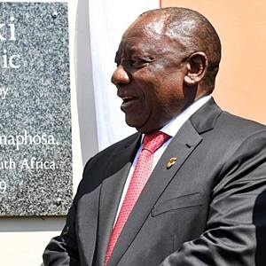 President Cyril Ramaphosa officially opens the Lusikisiki Village Clinic.
