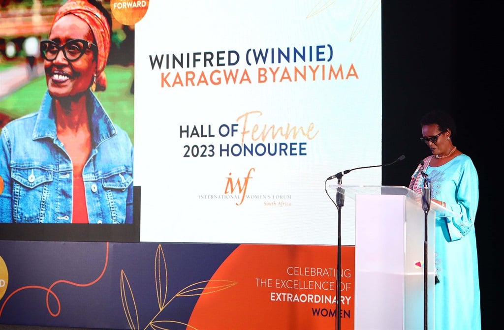 Dr Karagwa Byanyima was among the three women who were honoured at the IWF Hall of Femme Awards 2023