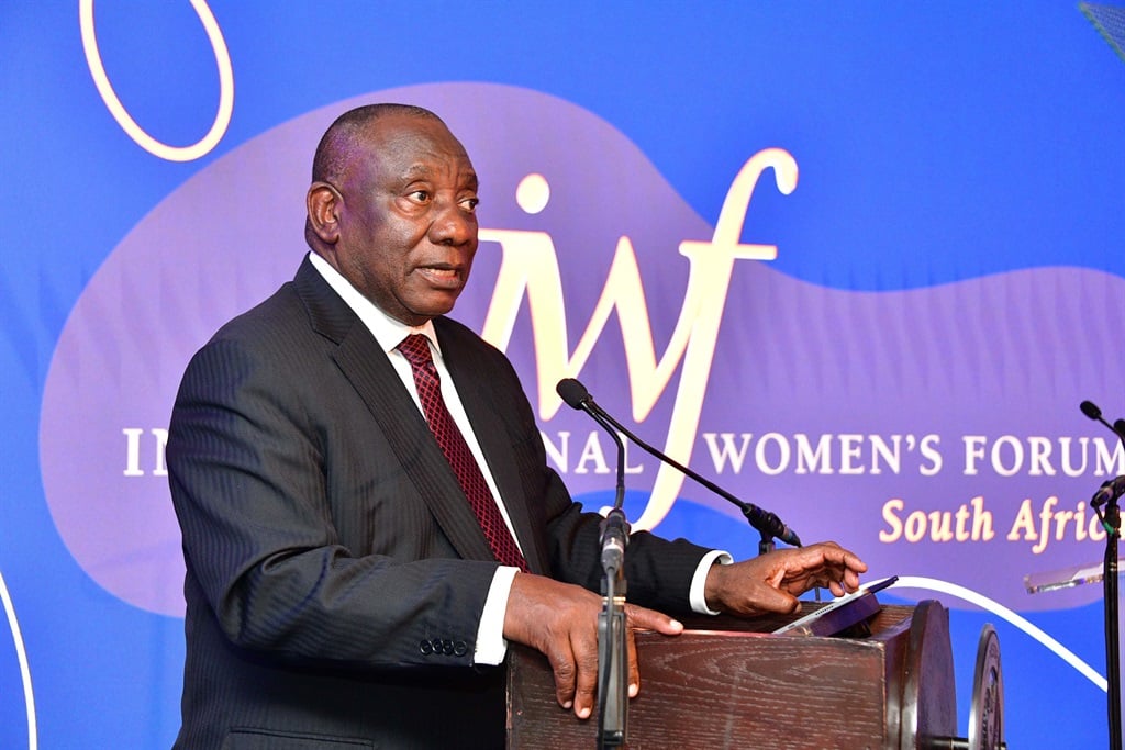 president cyrl ramaphosa graced was surrounded by 