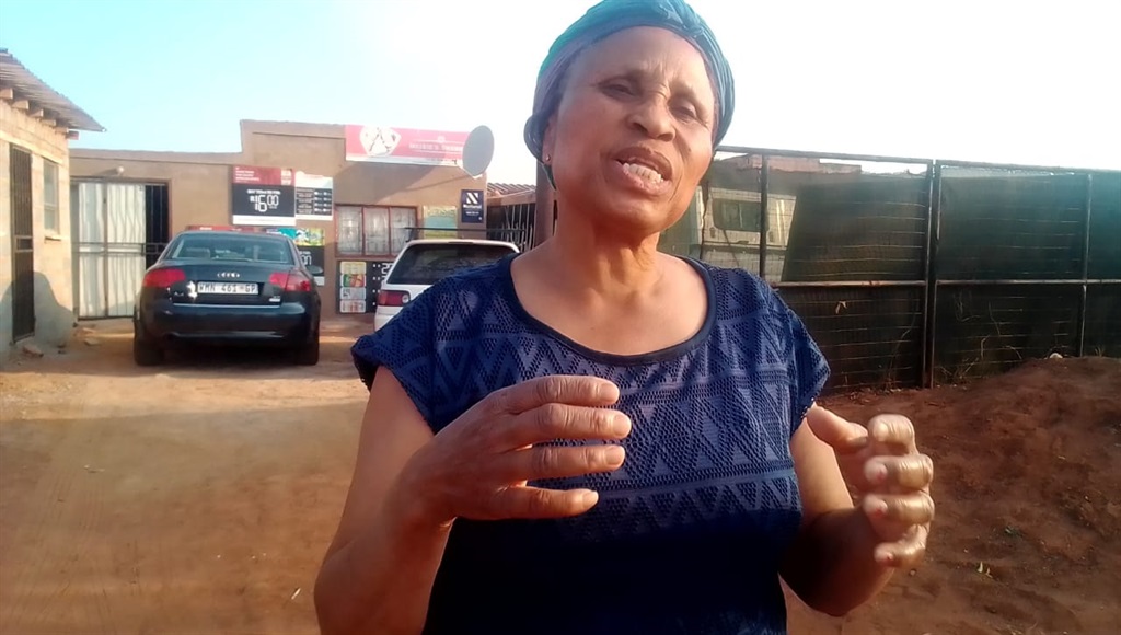 Tavern owner gogo Nonkosi Mhluzana said cable theft is affecting her business. 