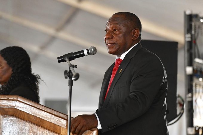 President Cyril Ramaphosa at the launch of Khawuleza District Coordination Model, Lusikisiki, Eastern Cape. Picture: GCIS