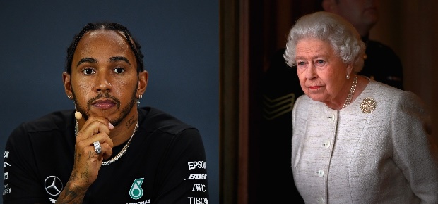 Lewis Hamilton and Queen Elizabeth. (Photo: Getty/Gallo Images) 
