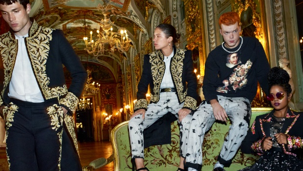 The Giambattista Valli x H&M campaign images stars Luka Isaac, Clara 3000, Cameron Monaghan and H.E.R, were shot in a variety of decadent settings in Giambattista Valli’s hometown of Rome by the iconic duo Mert and Marcus. 