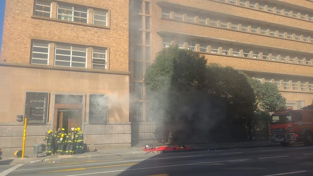 Joburg Emergency Management Services responded to a fire at the Sars building in Marshalltown on Wednesday, 20 September.