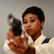Actress Didintle Khunou is the bright-eyed cop in Netflix's local crime drama Soon Comes Night