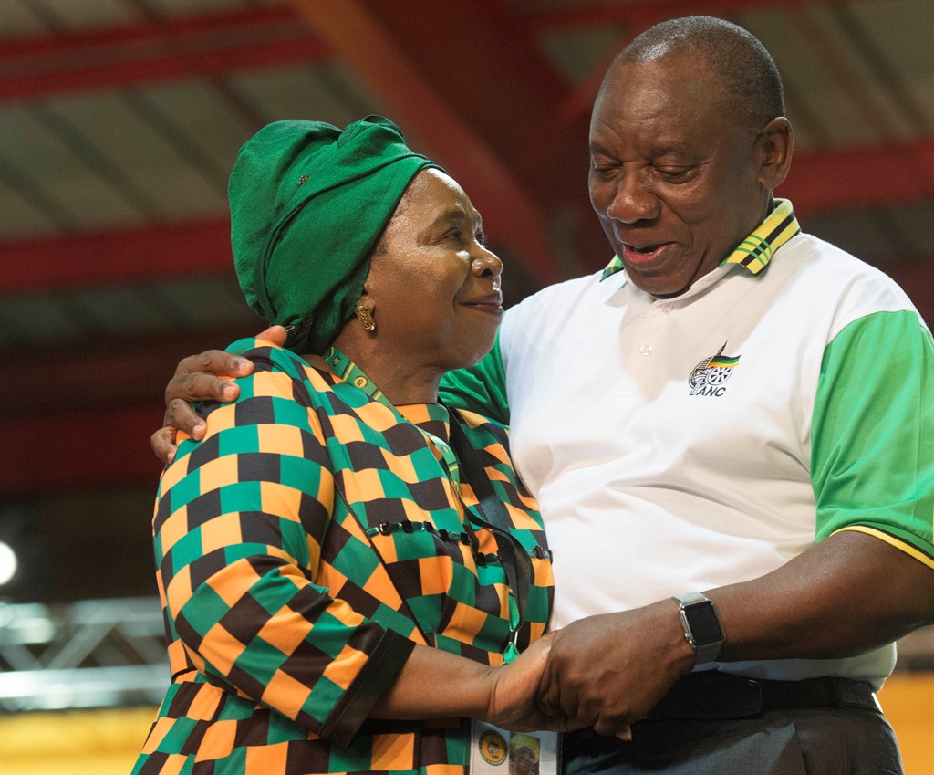 President Cyril Ramaphosa and Nkosazana Dlamini-Zuma. 