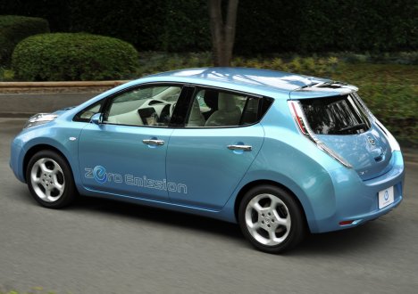 TAKE A LEAF: The Leaf electric vehicle is one of seven cars to have made the 2011 European Car of the Year shortlist.