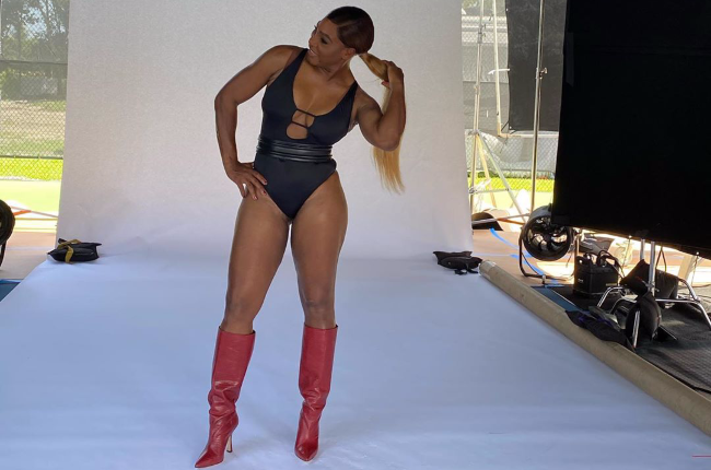 Serena Williams put her incredible body on display in a new campaign for Stuart Weitzman (Photo: Serena Williams/Instagram)