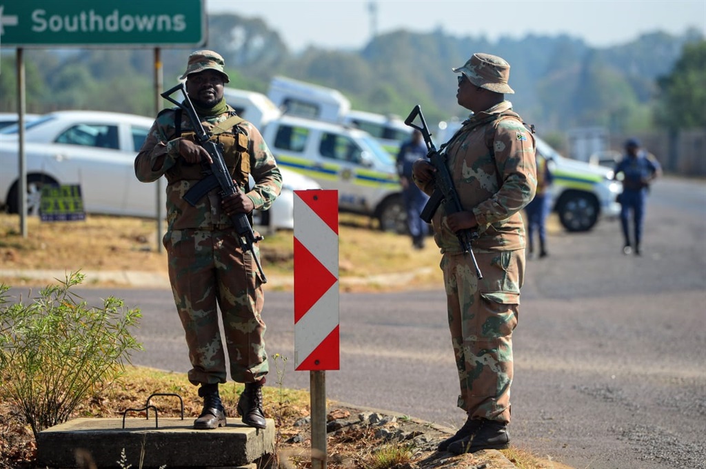 Gauteng Police Commissioner, Lieutenant General Elias Mawela led the Operation Shanela in Centurion, Tshwane on Thursday. Photo by Raymond Morare 