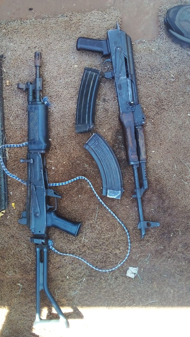 Police in Gauteng arrested a suspect in possession of high caliber firearms. 