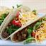 Tacos filled with savoury mince