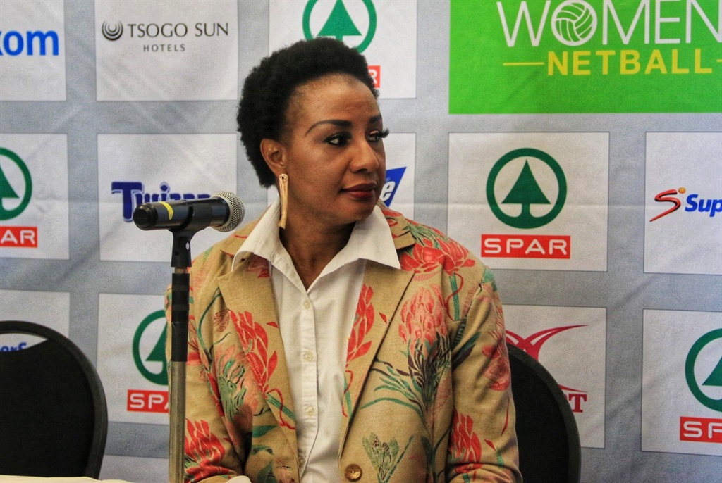 Netball South Africa President Cecilia Molokwane announcing that Dorette Badenhorst and Dumisani Chauke have been appointed to lead the South African national netball team, as new coach and assistant. Picture: Palesa Dlamini