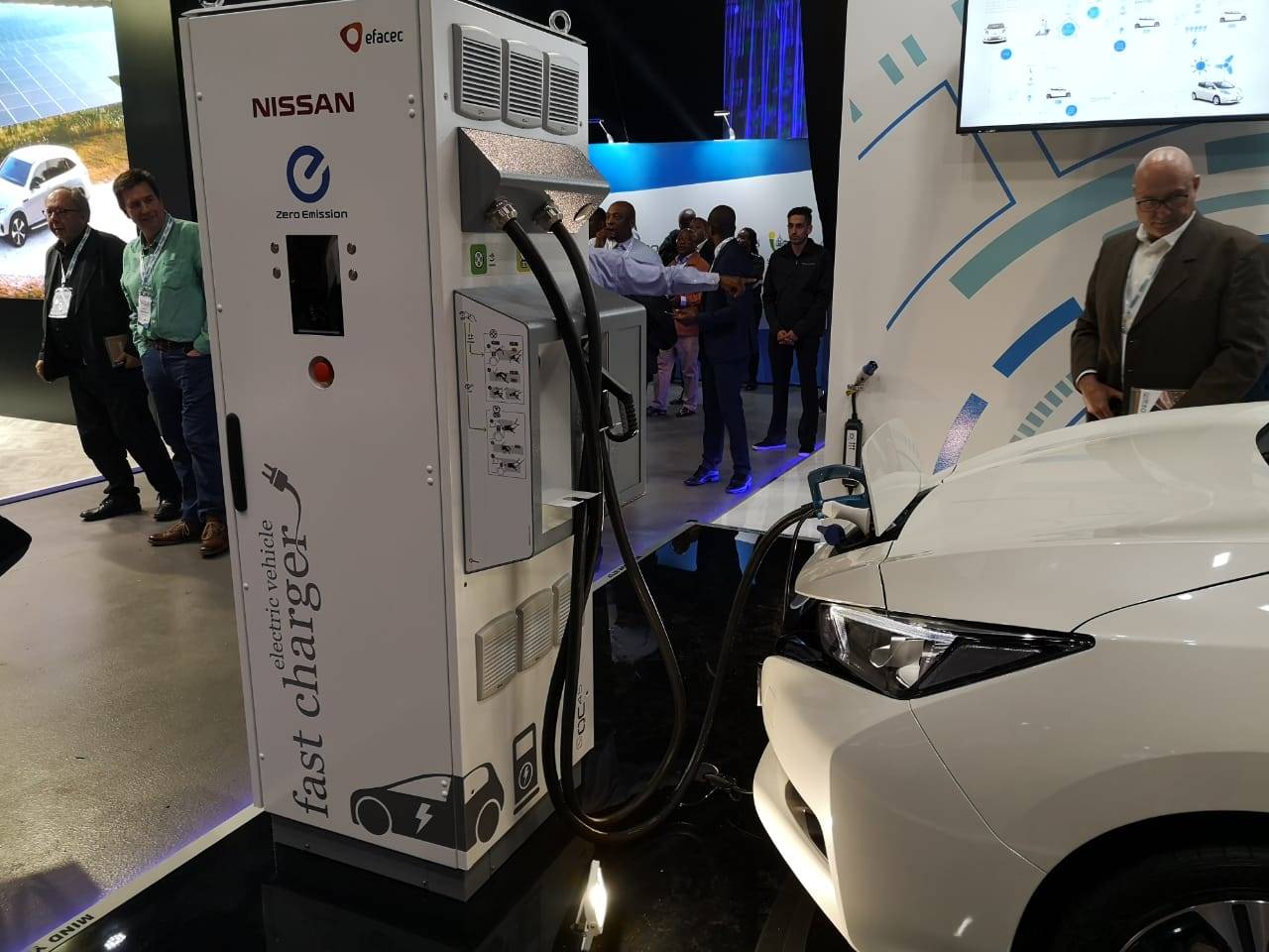 An electric vehicle on show at the Smarter Mobility Africa summit in Tshwane. Picture: Muhammad Hussain/City Press