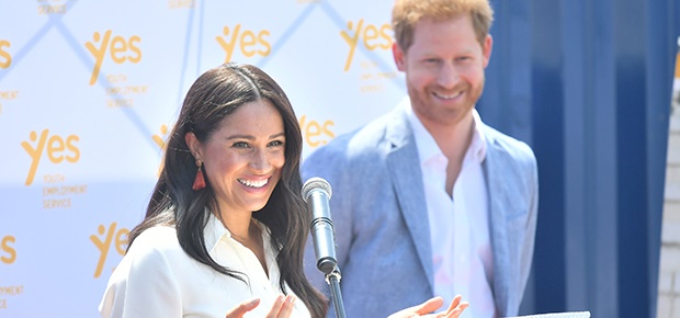 The Duke and Duchess of Sussex visit Tembisa during their royal tour of Africa. (Photo: Getty Images)