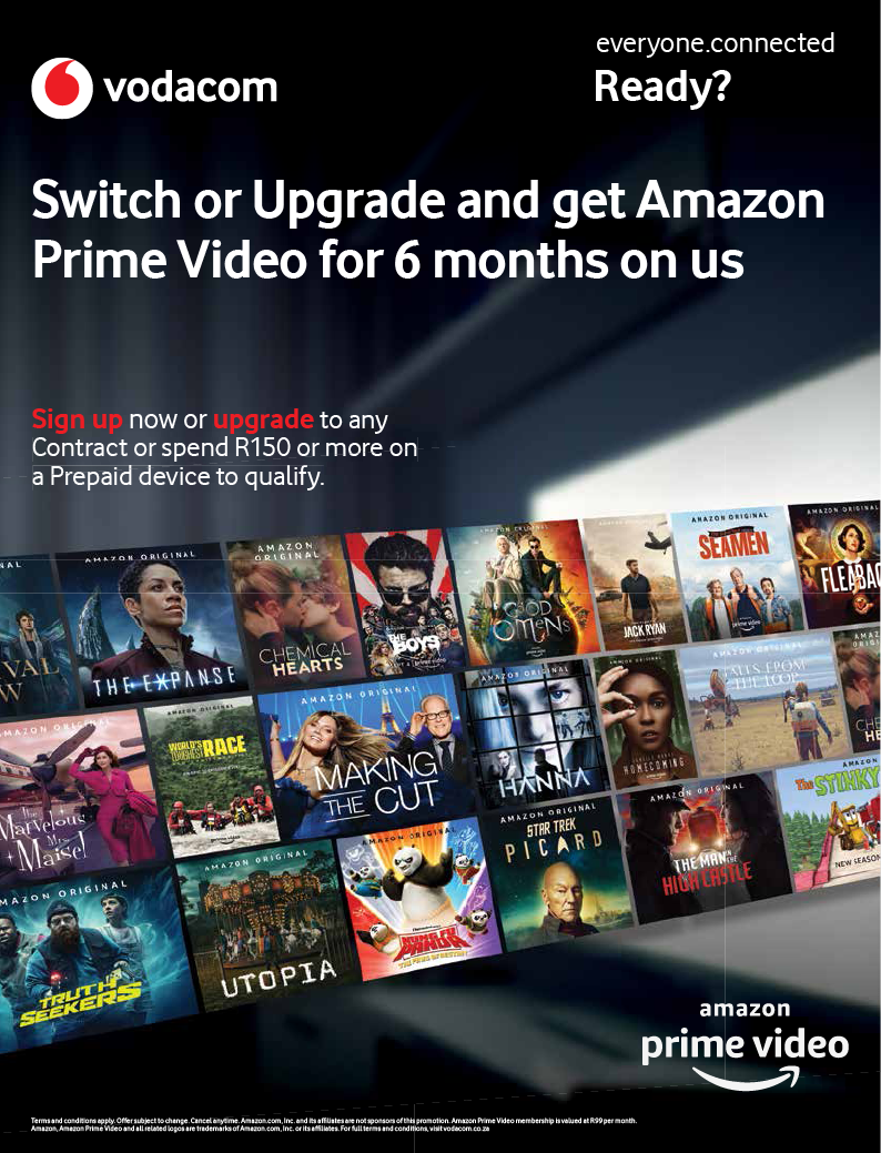 Vodacom offers eligible customers 6 months of  Prime Video