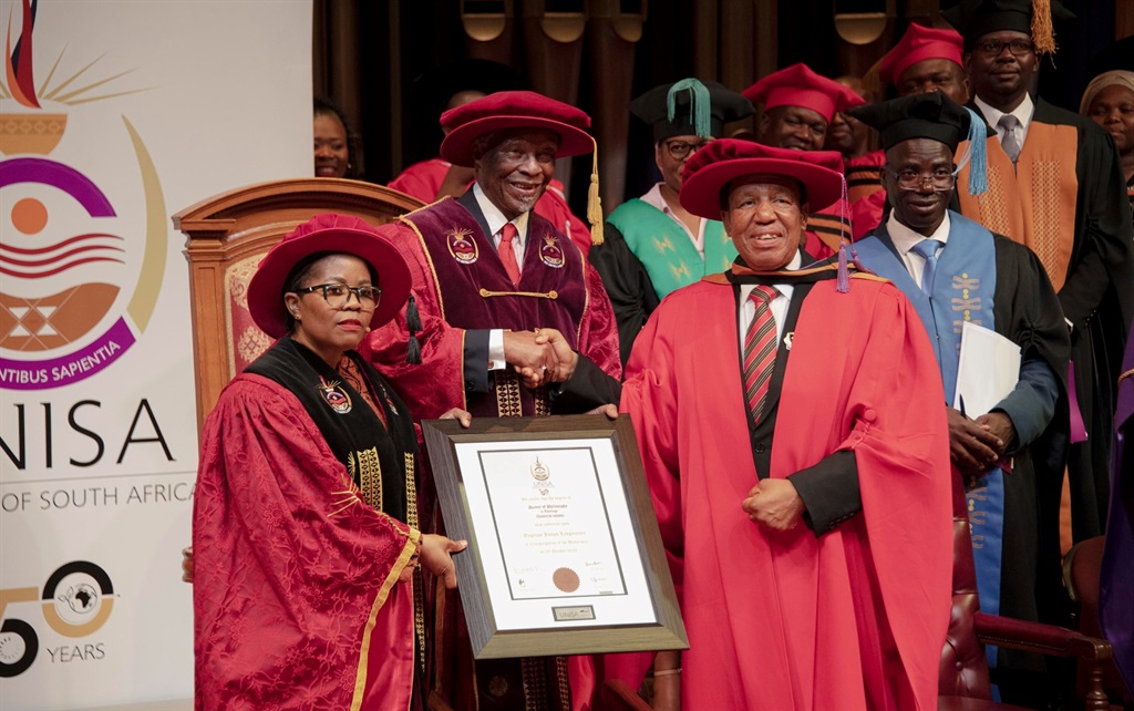 The University of South Africa (UNISA) has conferred an Honorary Doctorate to St. Engenas Zion Christian Church Bishop Engenas Joseph Lekganyane.