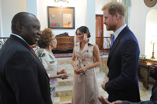 President Cyril Ramaphosa, First Lady Dr Tshepo Motsepe with Duchess Meghan and Prince Harry (Photo: African News Agency/Karen Sandison)