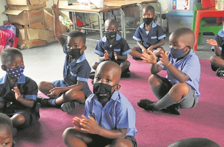 Grade R pupils at a school in KwaMashu. Photo by Jabulani Langa