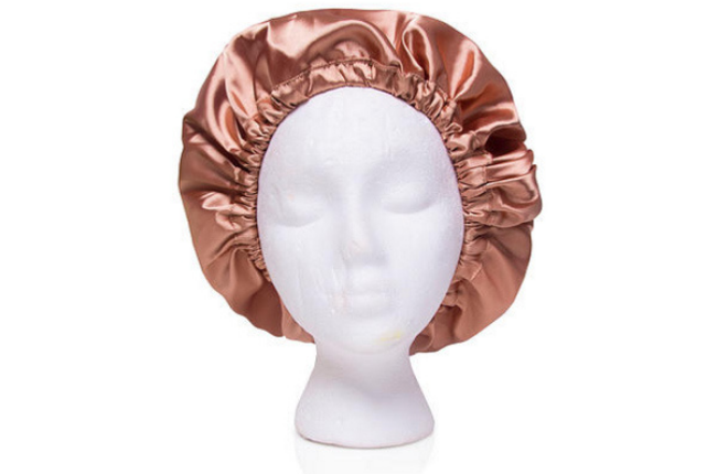 Satin bonnet available from nativechild.co retailing for R89. 