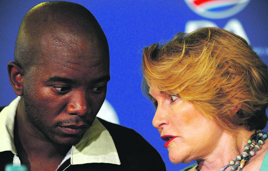 DA leader Mmusi Maimane and former Western Cape premier Helen Zille may end up working together again. Picture: Felix Dlangamandla