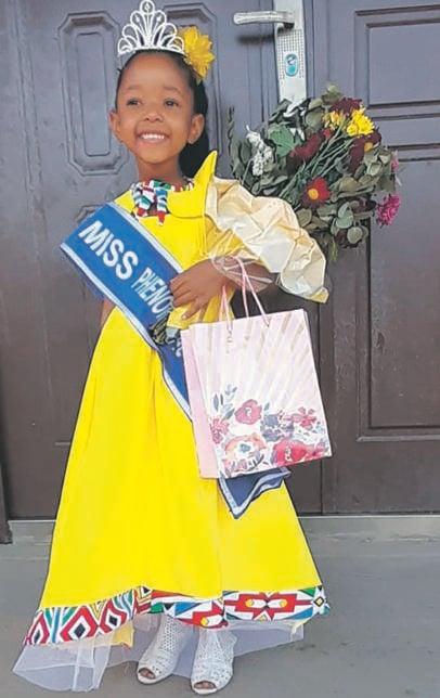 Lwandle Malibe was crowned Miss Little Phenomenal Pretoria on Saturday.Photo by         Aaron Dube