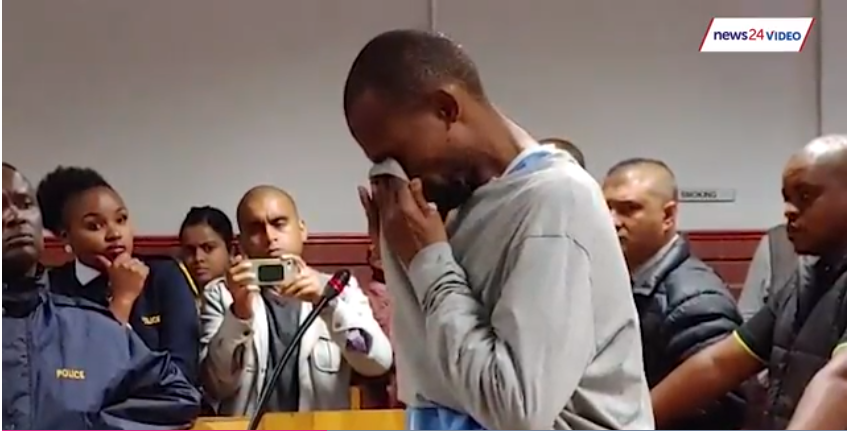 Sibusiso Mpungose during a previous court appearance. (Screenshot, News24 video)