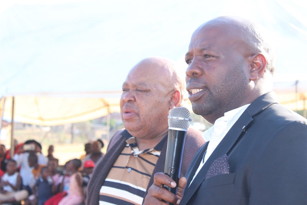 Matsorwane Sekgopo pleaded with pastors and izangoma to continue praying for the village. Photo by Judas Sekwela
