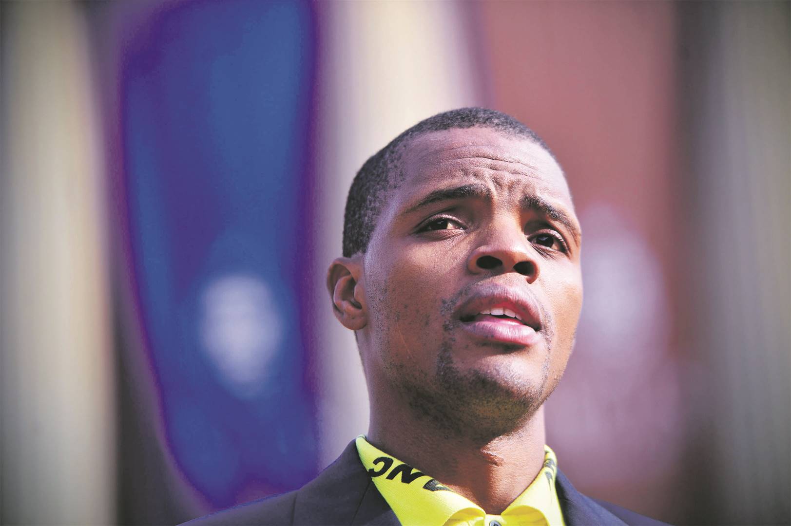 WITS SRC President Mcebo Dlamini, is leading the campaign to raise funds for under privileged students. Picture: Leon Sadiki 