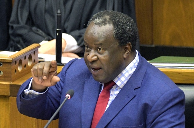 The minister of finance, Tito Mboweni, during his 2020 medium-term budget speech. (Photo: Gallo Images/Getty Images) 