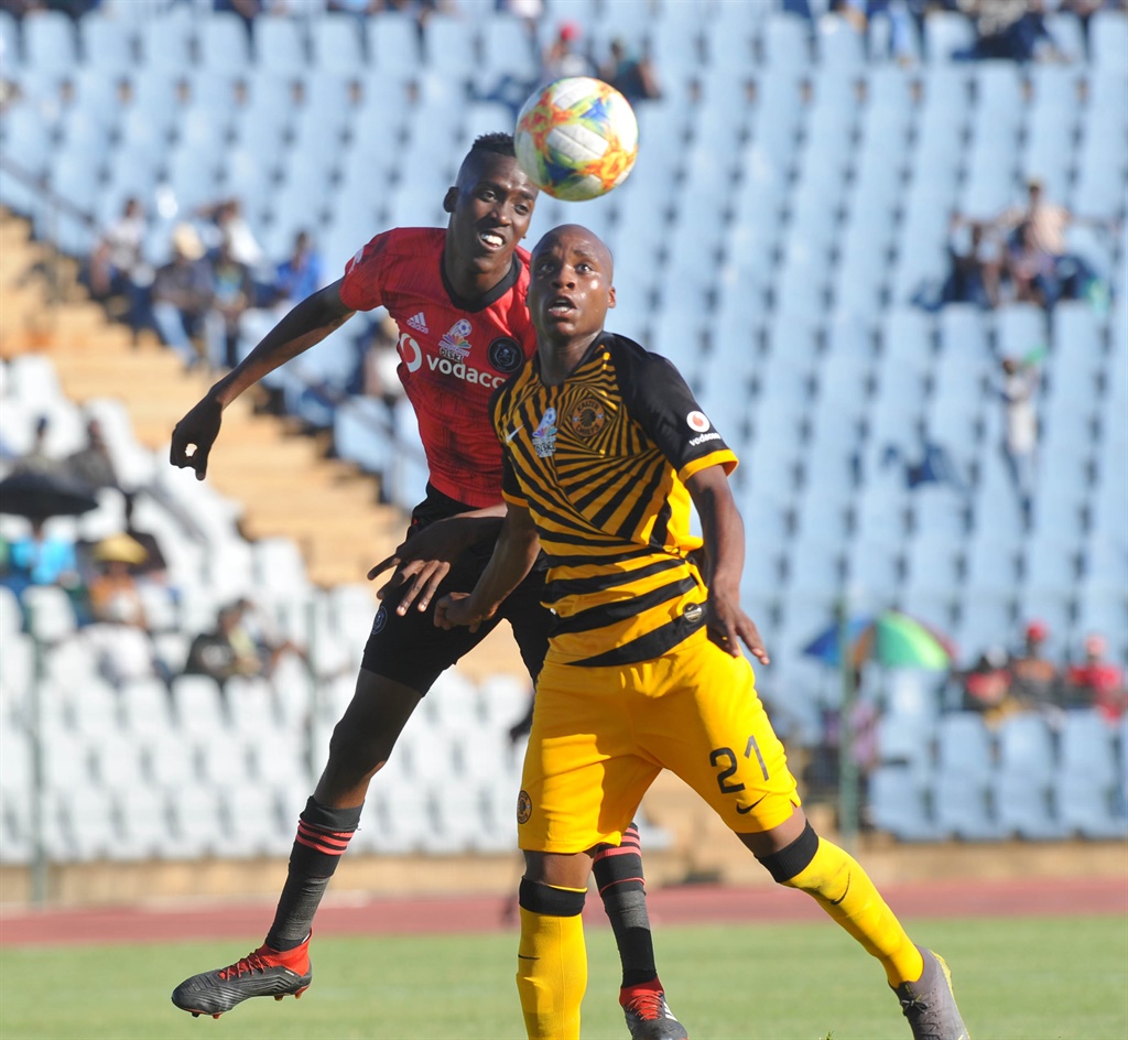 Simiso Bophela of Orlando Pirates celebrates goal 